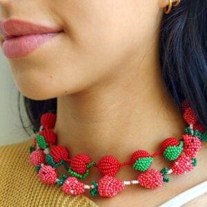 Big Cherry  Necklace